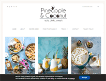 Tablet Screenshot of pineappleandcoconut.com